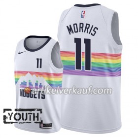 NBA Denver Nuggets Trikot Monte Morris 11 2018-19 Nike City Edition Weiß Swingman - Kinder
